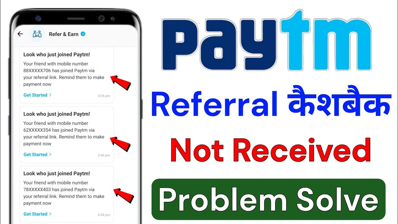 Paytm refer and earn cashback not received problem solve ! Paytm referrel cashback not received 2022