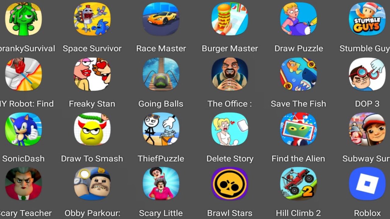 Roblox,Sprunki survival,Draw To Smash,Save Prisner,Sonic Dash,Scary Little Prankster ||  GAMEPALAY