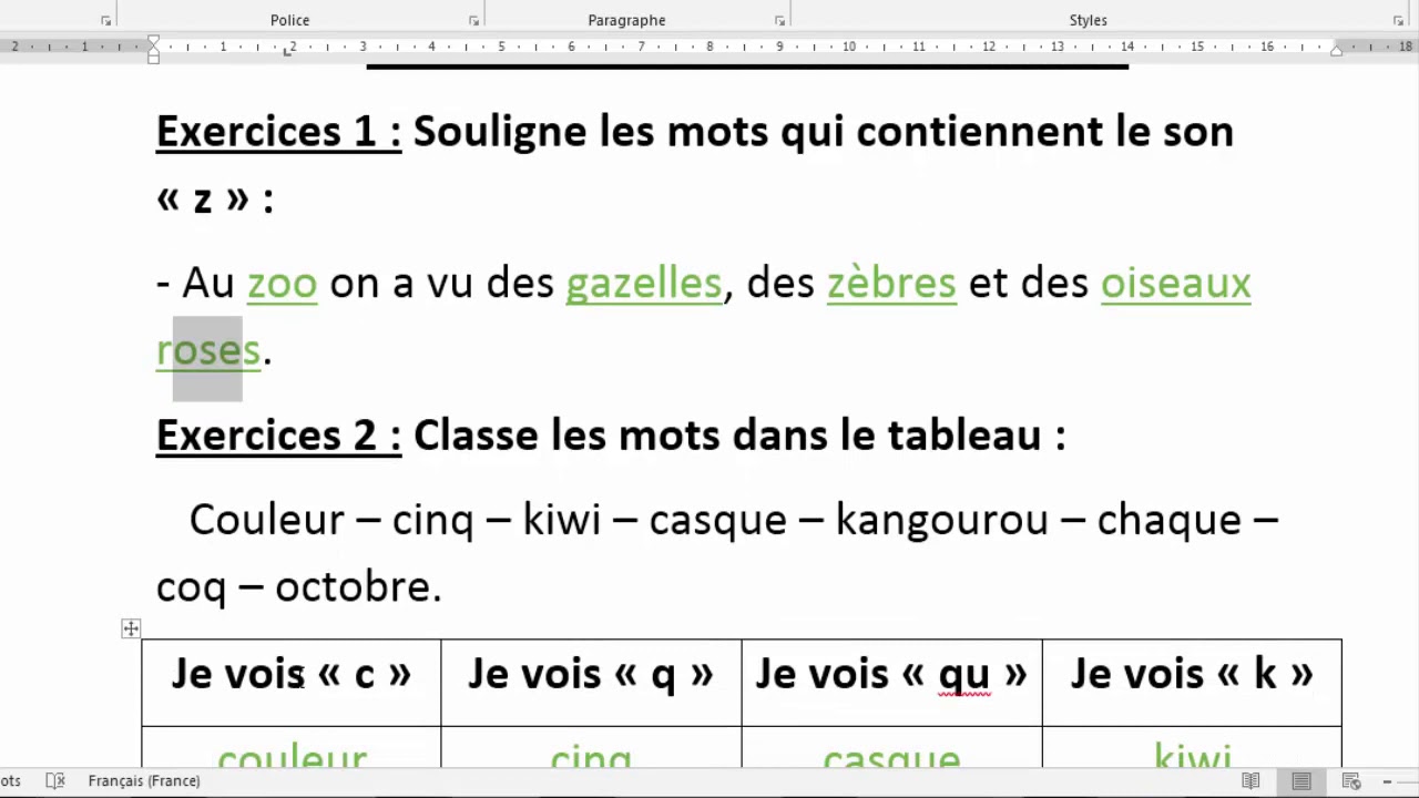 Orthographe : correction 