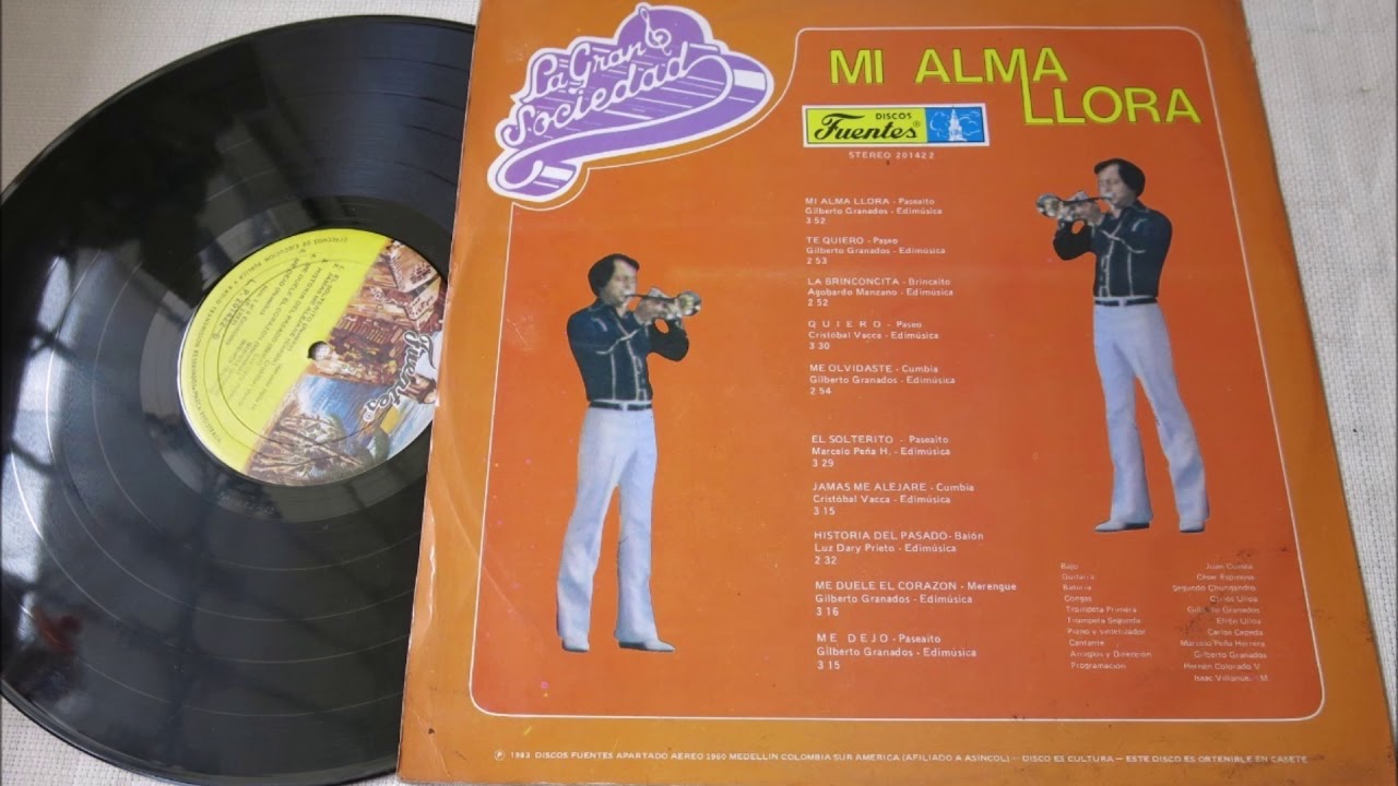 MI ALMA LLORA/La Gran sociedad/Paseaíto/1983.