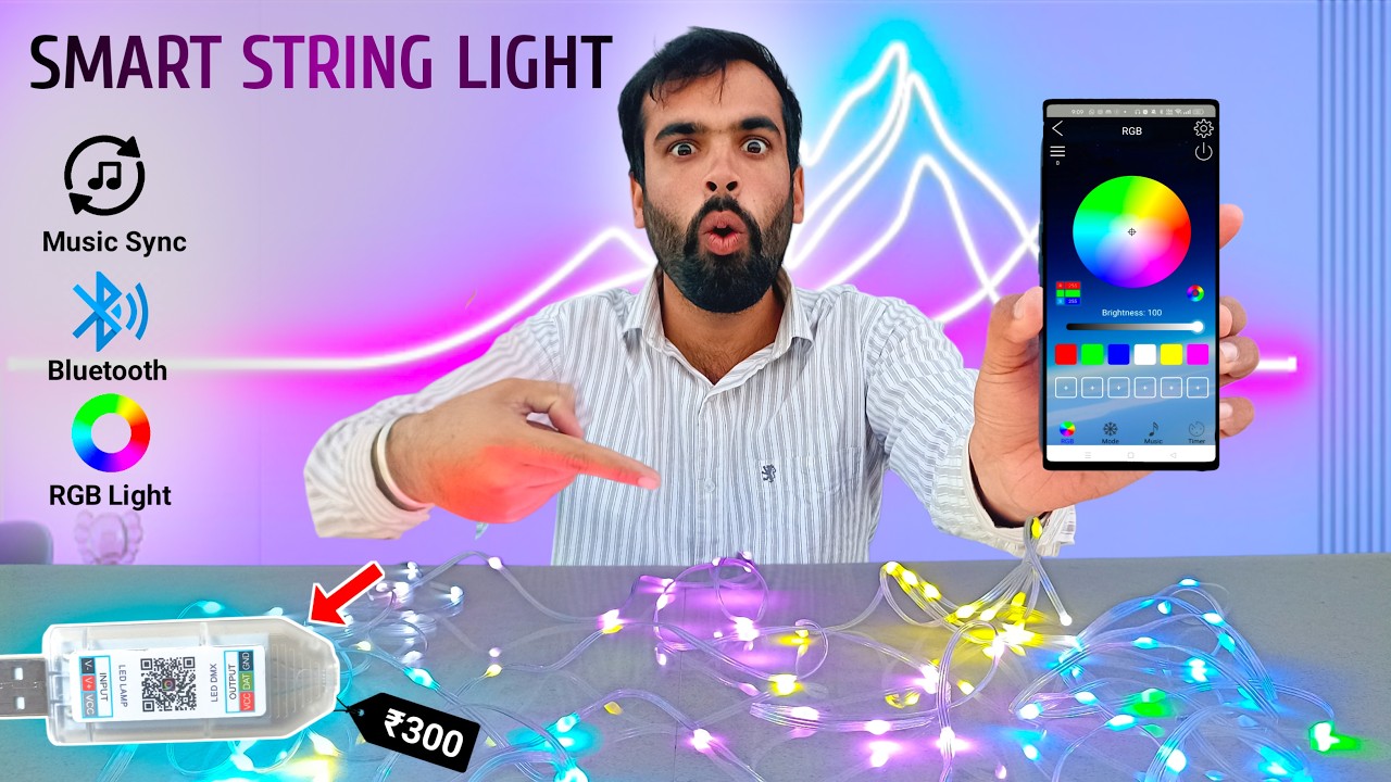 Smart Rgb Fairy Strip Light | Music Sync Led Strip | Led Lamp