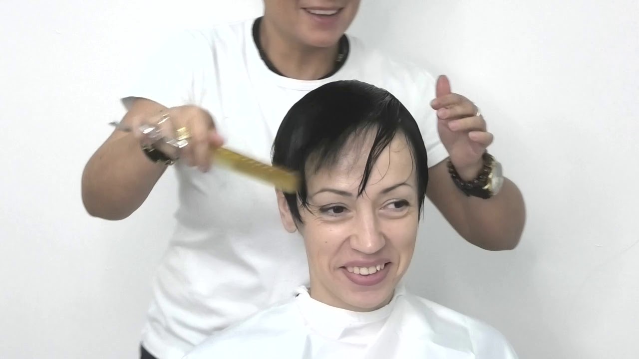 Короткая женская стрижка От Ольги Мухиной woman’s haircut 💇