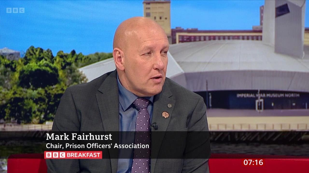 Mark Fairhurst (Prison Officers' Association) On BBC Breakfast [28.08.2024]