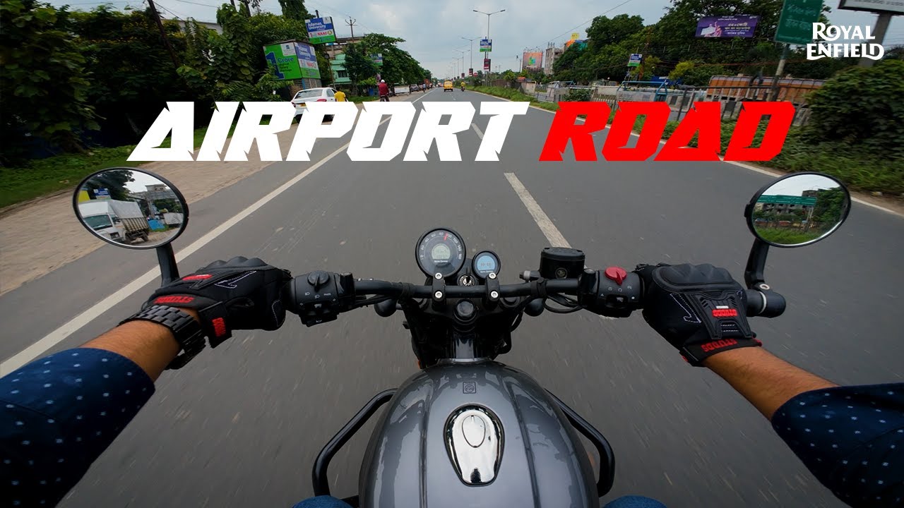 Royal Enfield Hunter 350 | POV Ride | Airport Road Kolkata | 4K Cinematic | DJI Osmo Action 4