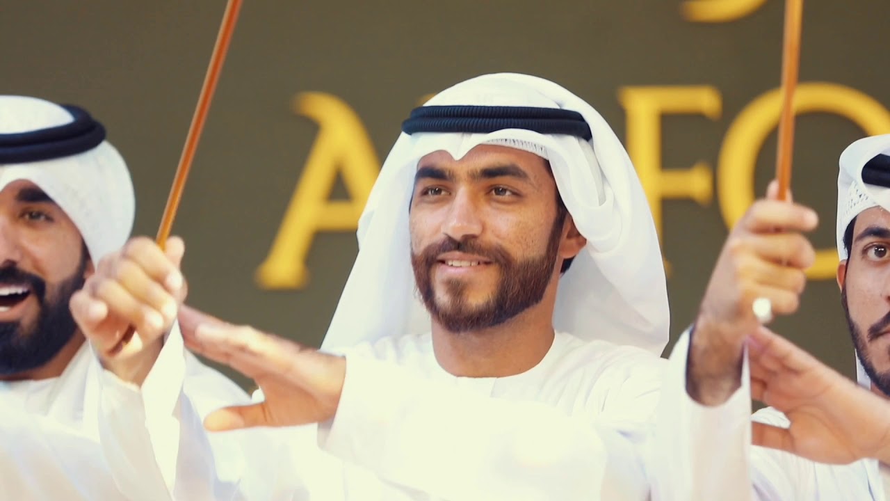 فعاليات جناح الفوعة في مهرجان الشيخ زايد التراثي 2019 - 2020 فرقة المخلدي الحربية