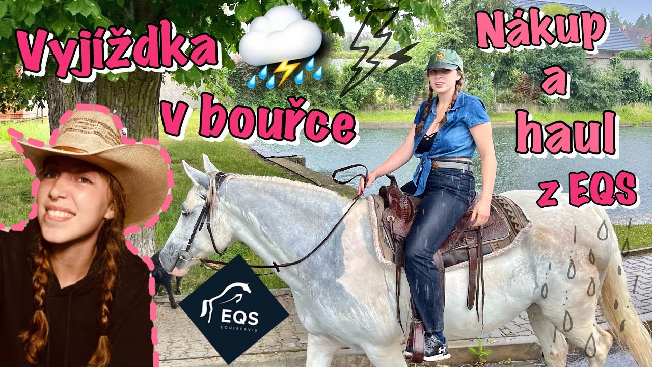 Vlog // Bouřková vyjížďka + nákup v Equiservisu