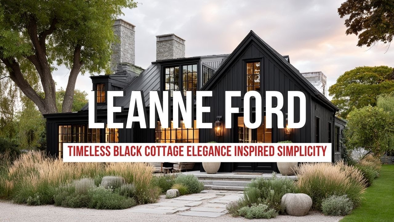 Timeless Black Cottage Elegance Inspired by Leanne Ford s Moody American Simplicity