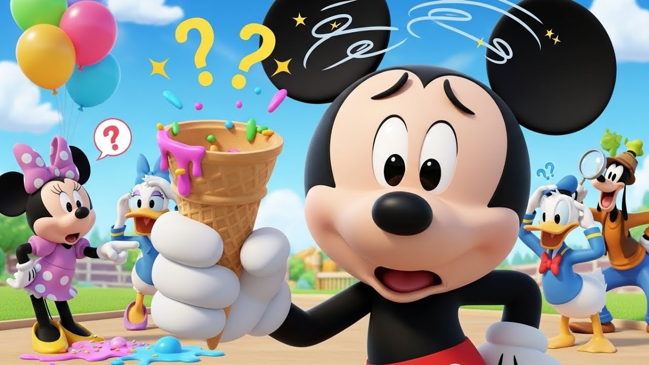 Mickey Missing Ice Cream Mystery 🍦🕵️‍♂️ | Fun Kids Detective Adventure!