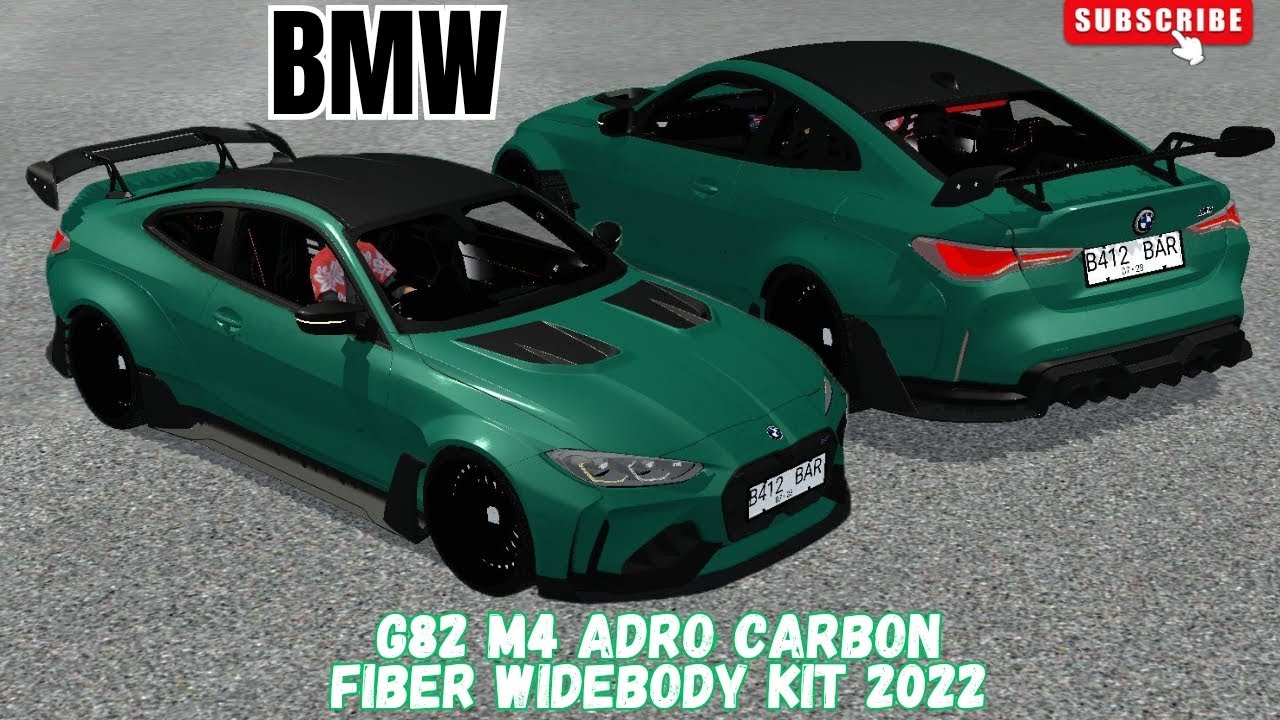 Mod BUSSID - BMW G82 M4 Competition Adro Carbon Fiber Widebody kit 2022