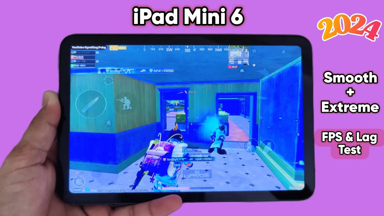 iPad Mini 6 Pubg Test 2024 New Update [ 5 Finger +Full Gyro] Heat And Lags PUBG & Bgmi Test 😍