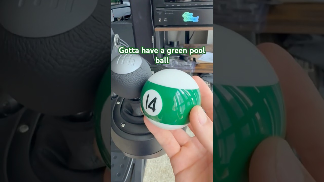 Changing my Gear shifter to a Pool BALL!!! 🎱 How to change shifter on Logitech G29 #g29 #shifters