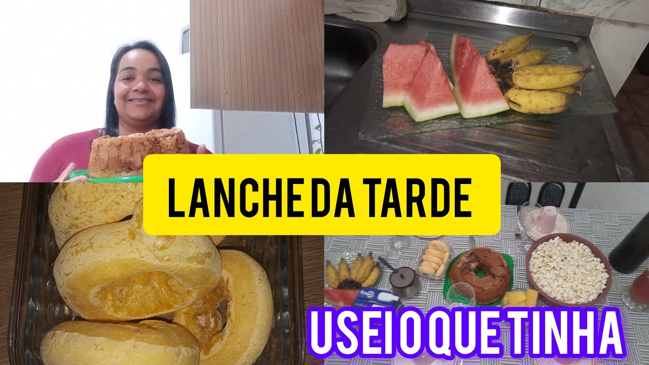 COMO FAZER LANCHE DA TARDE COM POUCA OPÇÃO.