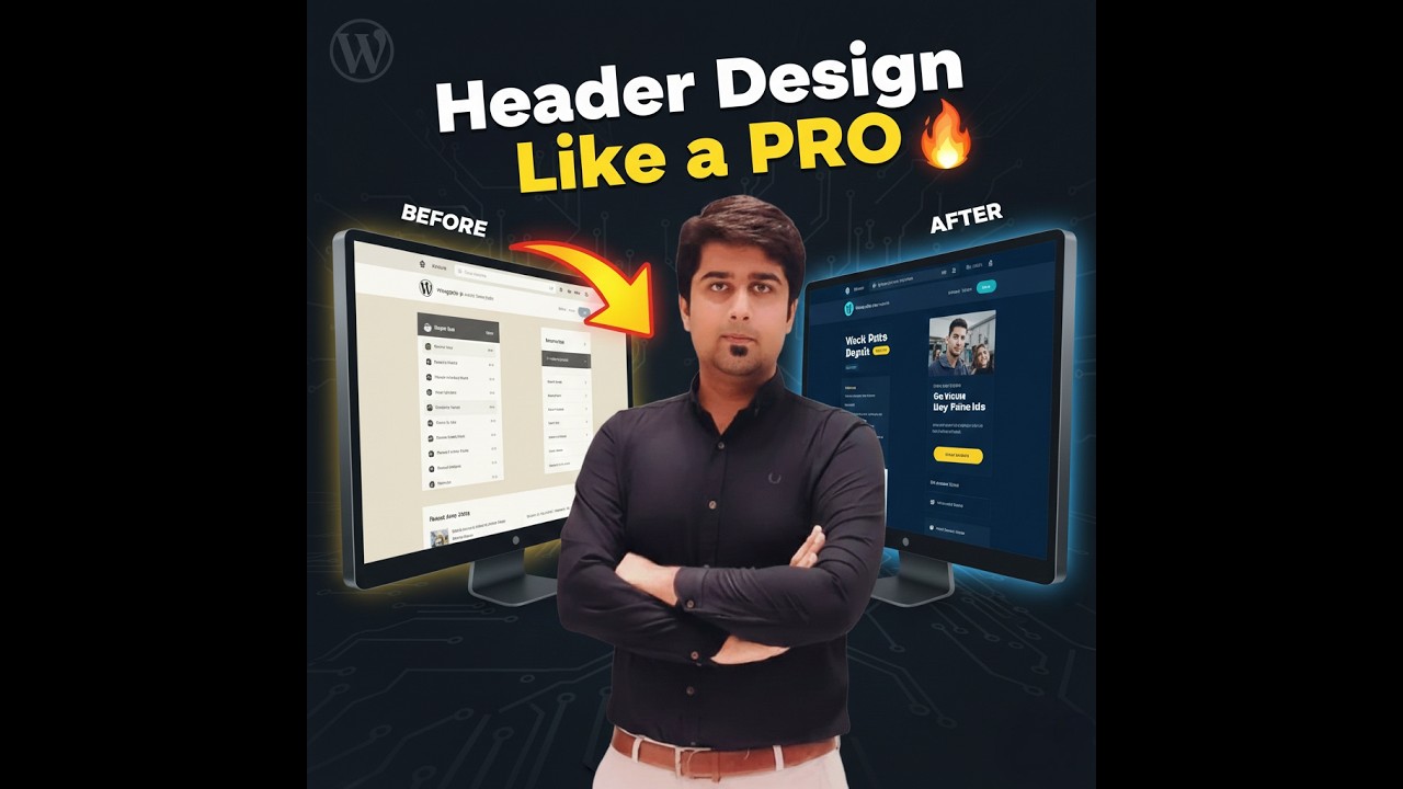 Before vs After WordPress Header Design 😱