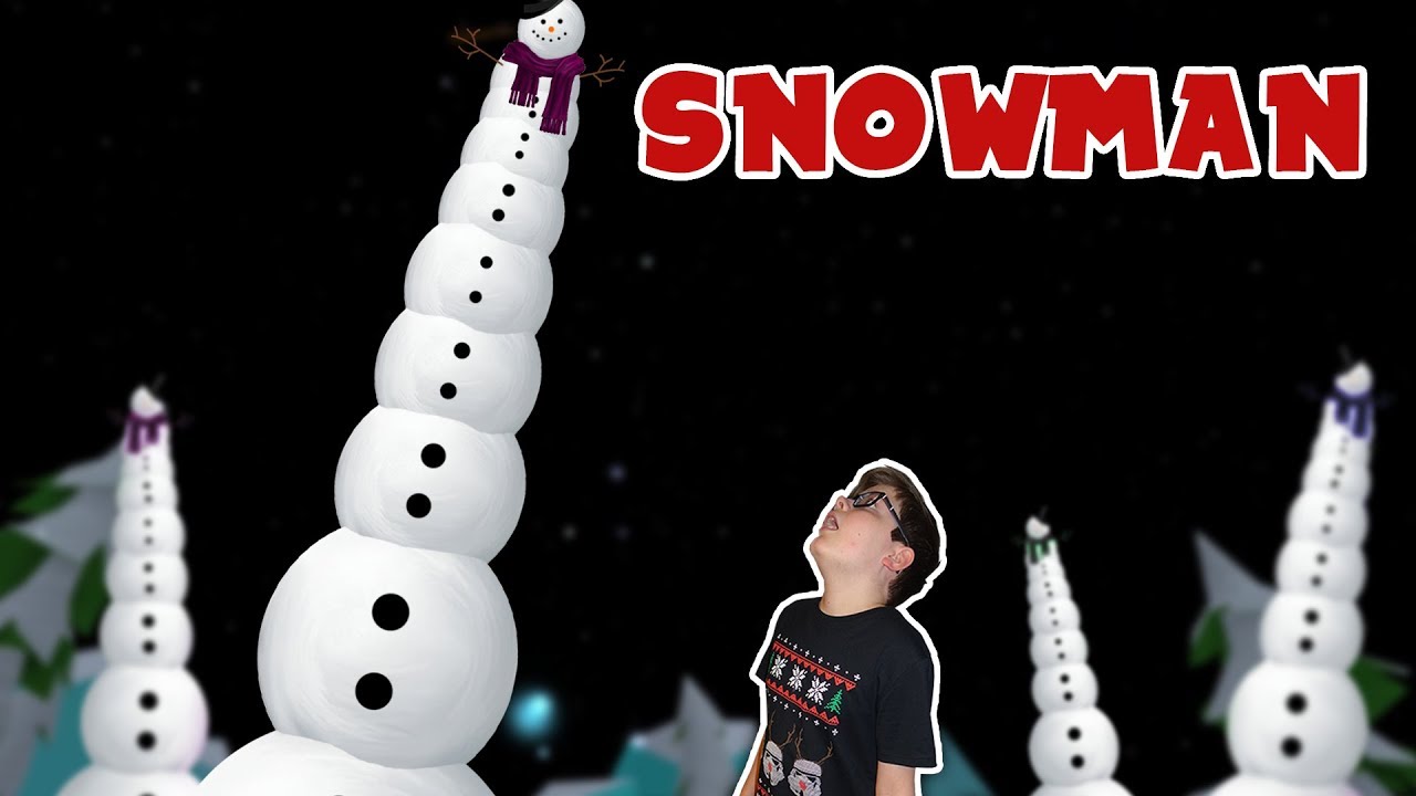 I made a giant snowman in Roblox ⛄