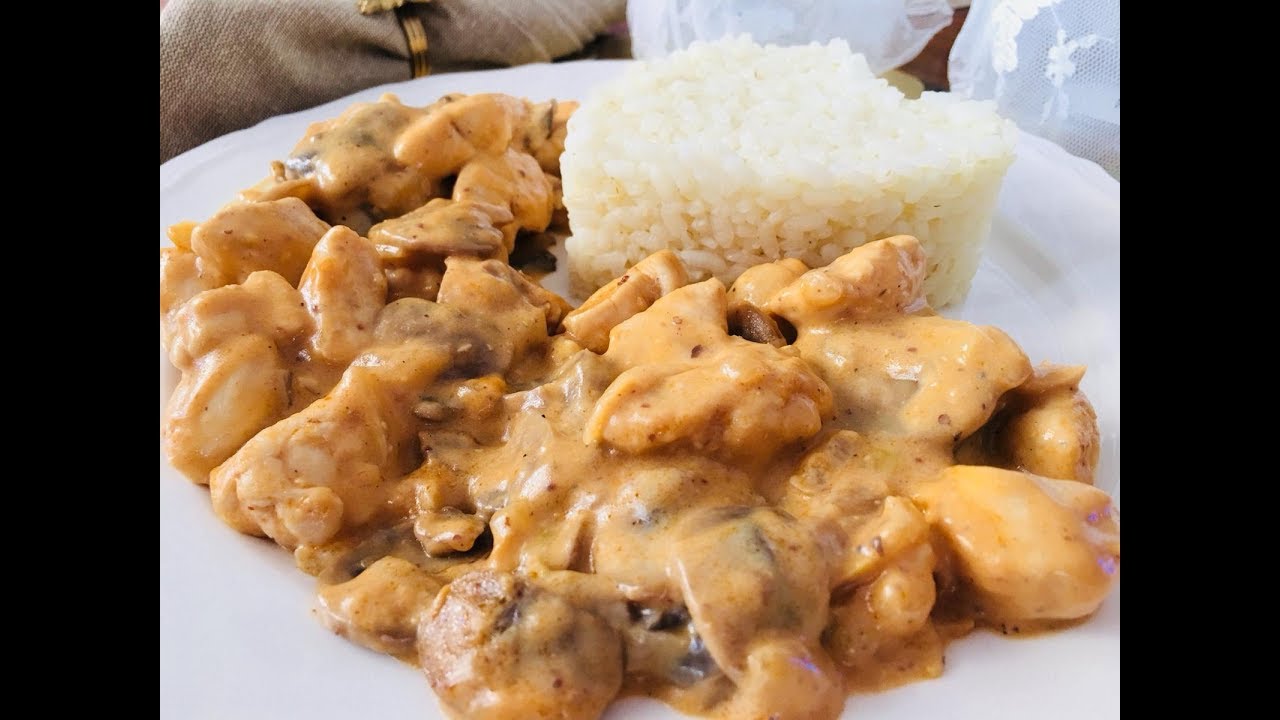 Cómo hacer POLLO en salsa STROGONOFF, súper sabroso