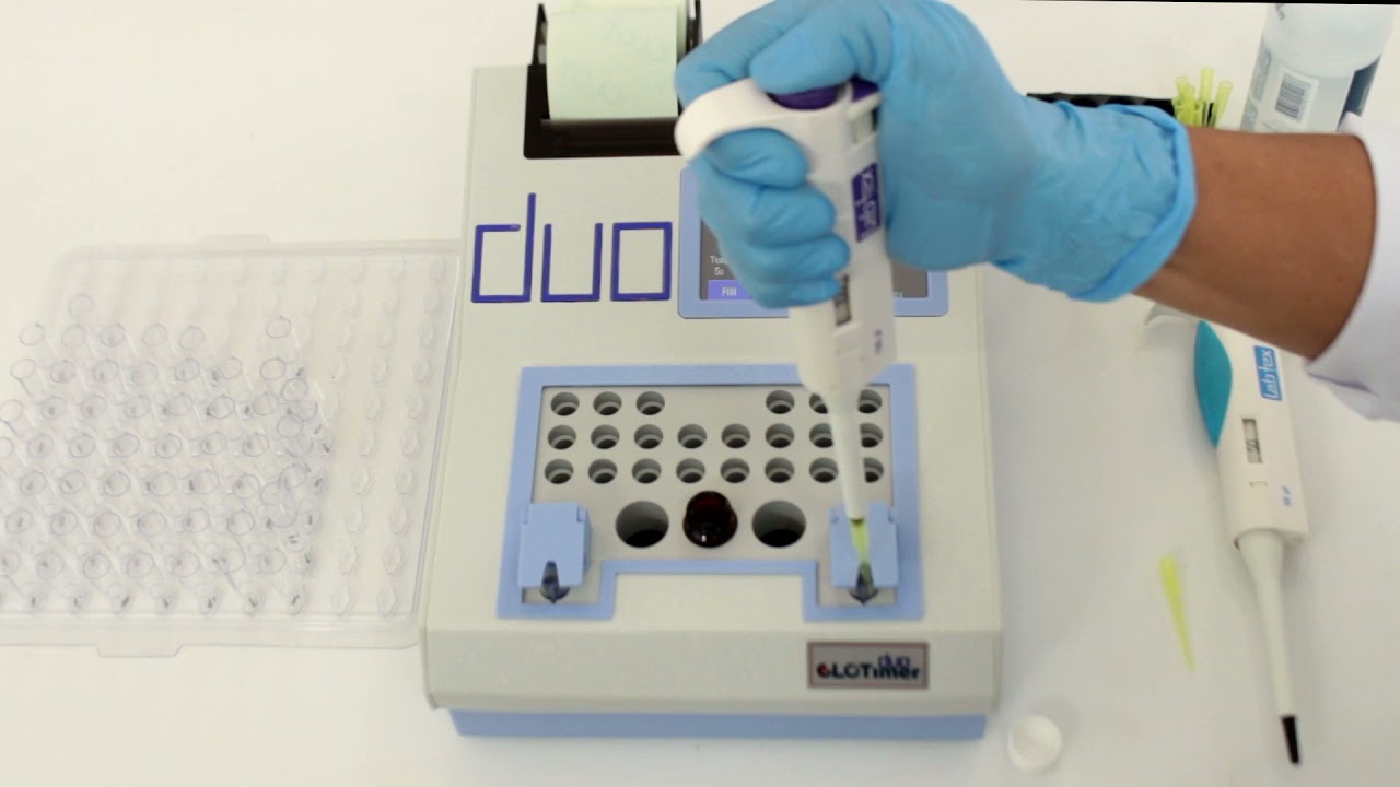 Dosando a Curva de calibração no equipamento CLOTimer DUO