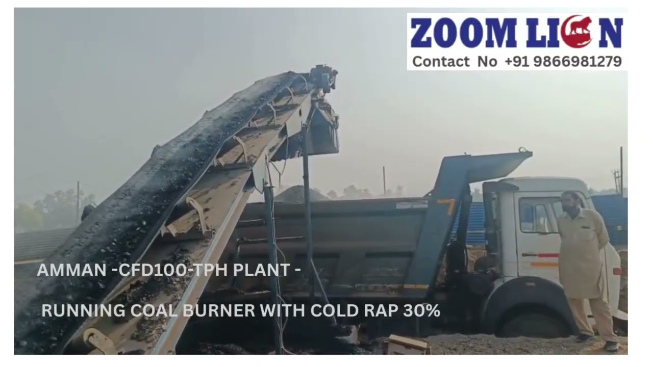 AMMAN CFD100-TPH PLANT RUNNING COAL BURNER WITH COLD RAP 30% MORE DETAILS CONTACT US +91 9866981279
