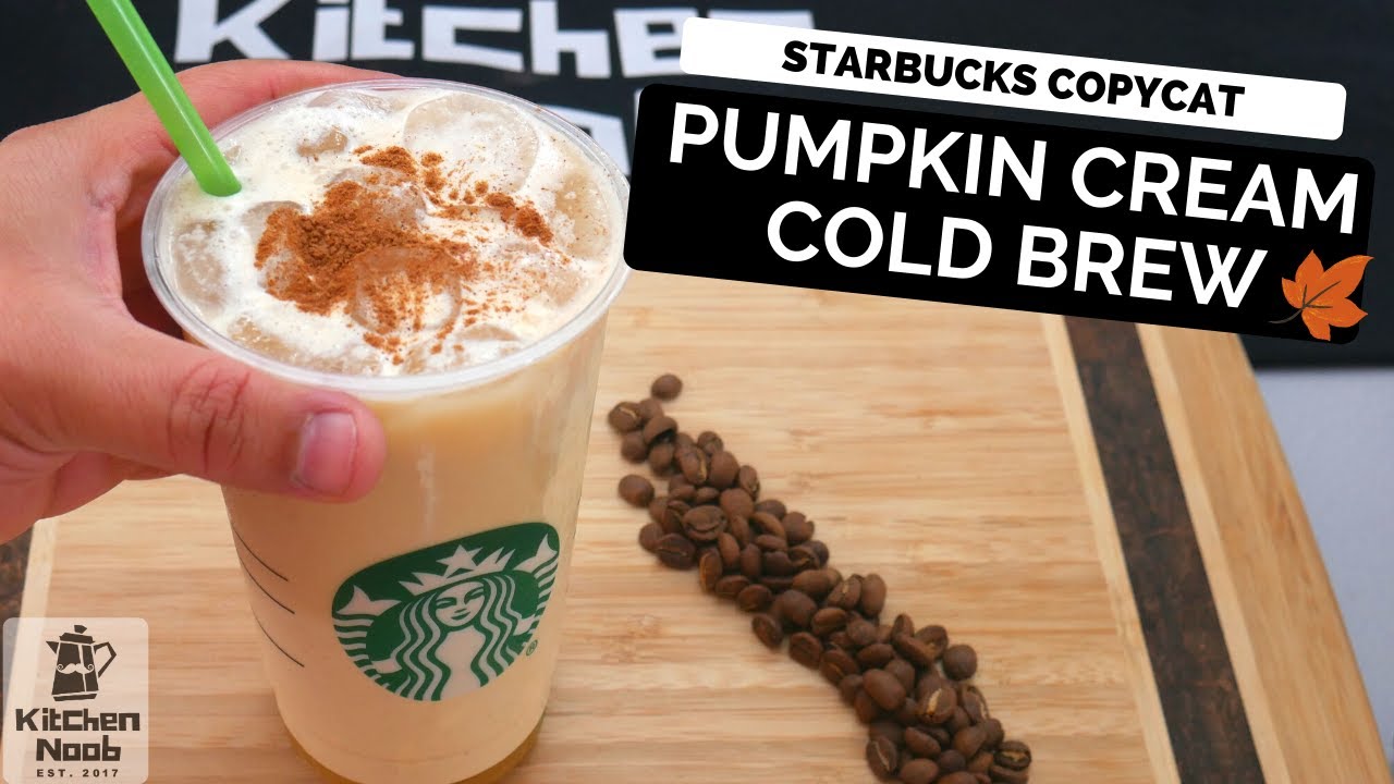 🎃 Pumpkin Cream Cold Brew Tipo Starbucks 🍂