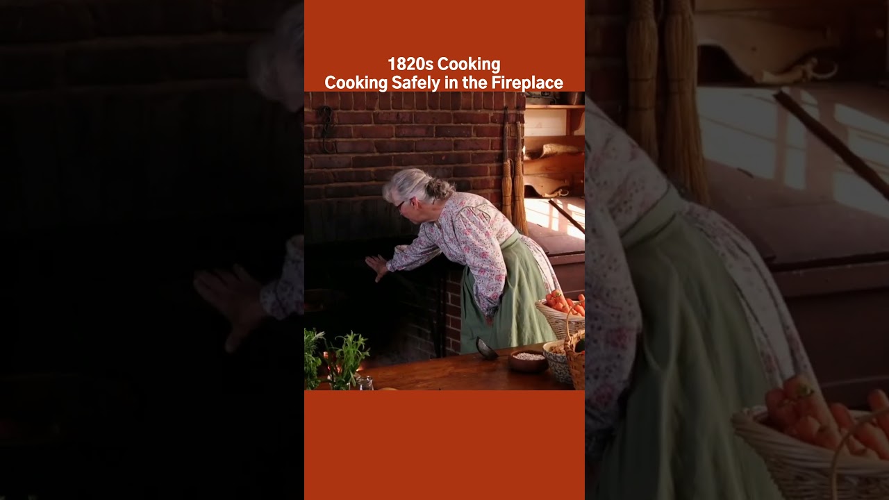 1820s Cooking | Cooking Safely in the Fireplace #thornhillfarm #historiccooking #missmicah