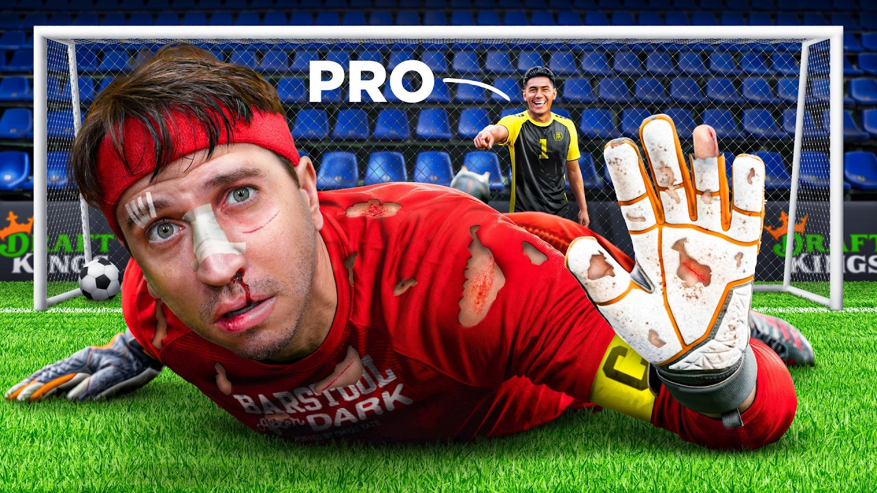 Can I Beat A Team Of Professional Soccer Players? | Presented By DraftKings
