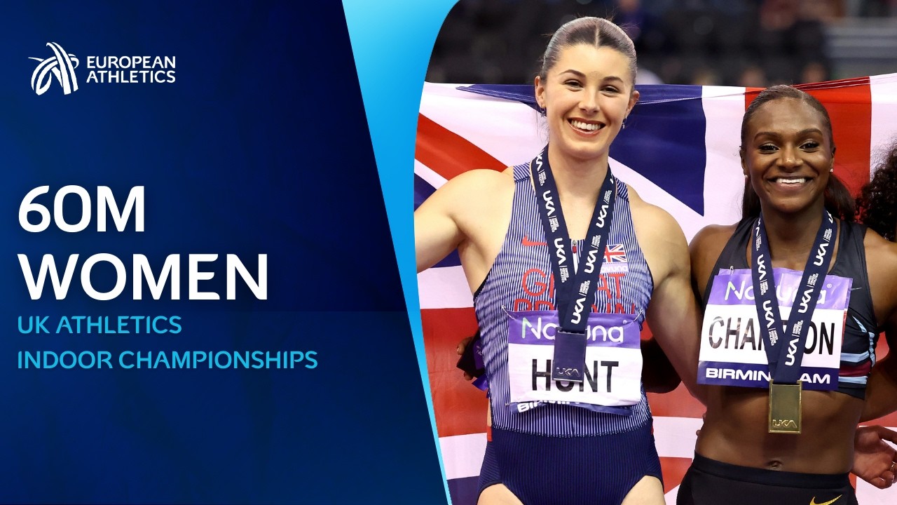 Asher-Smith v Hunt ⚡️ Women's 60m Race Replay | UK Athletics Indoor Championships