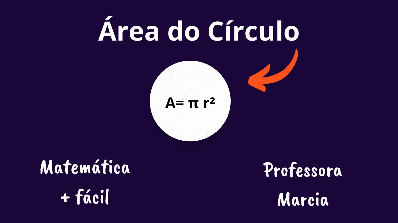 Área do círculo ✔️Matemática mais fácil - Professora Marcia