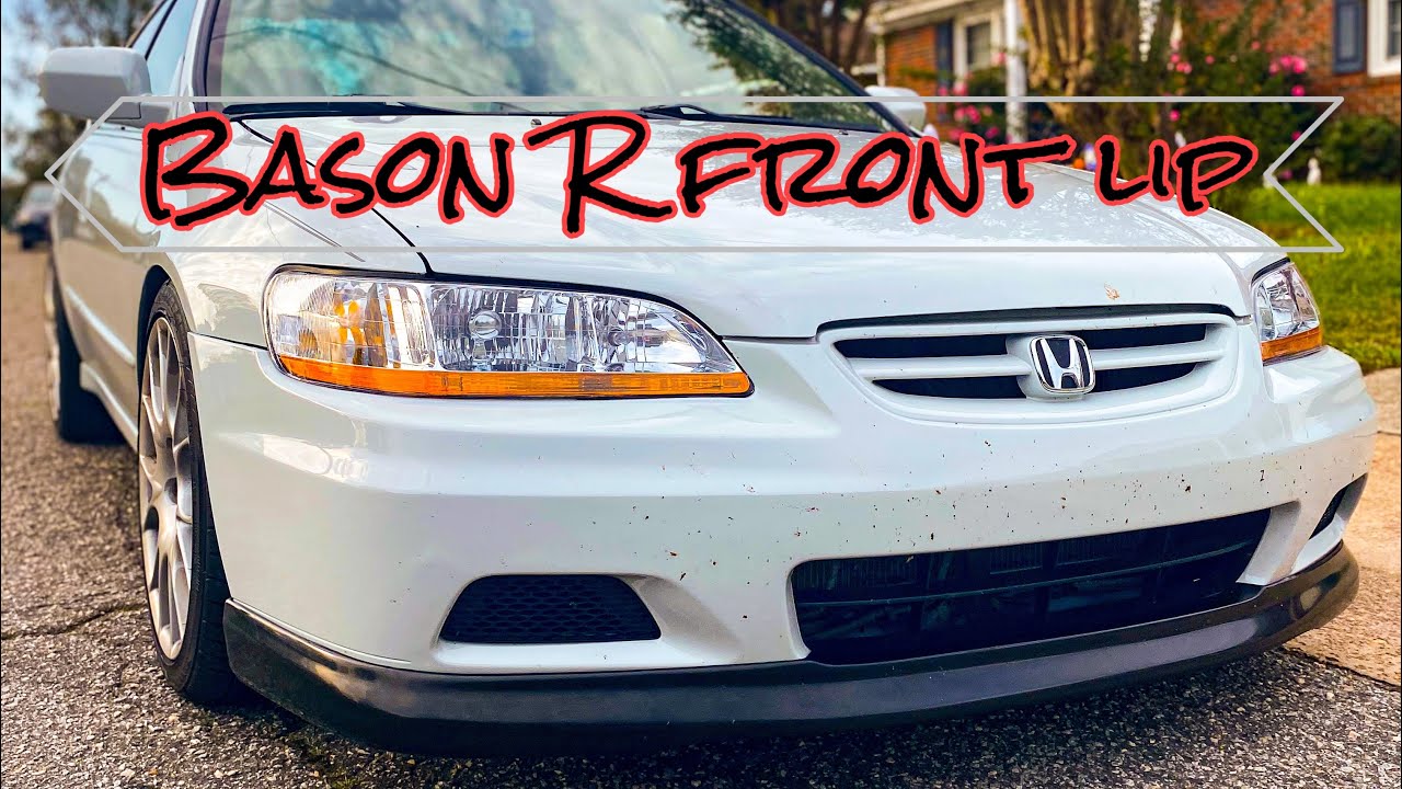 Installing a Bason R front lip on my 6th gen Accord!