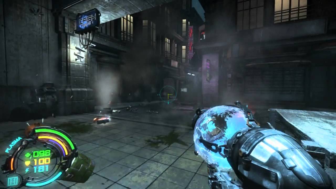 Hard Reset - Walkthrough Part 2 (Level 1: First Contact - Level 2: Sector 6)