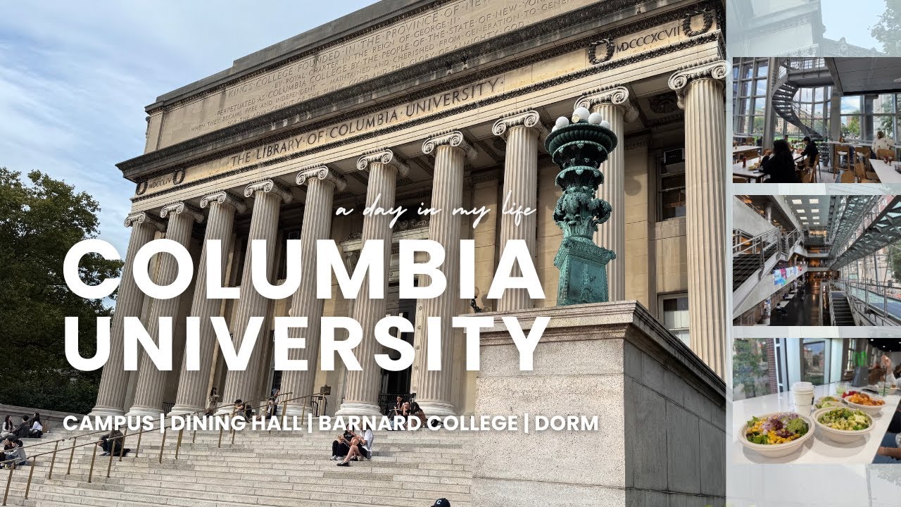 Walking Around Columbia University: Campus, Dining Hall, Barnard College & Dorm Tour!