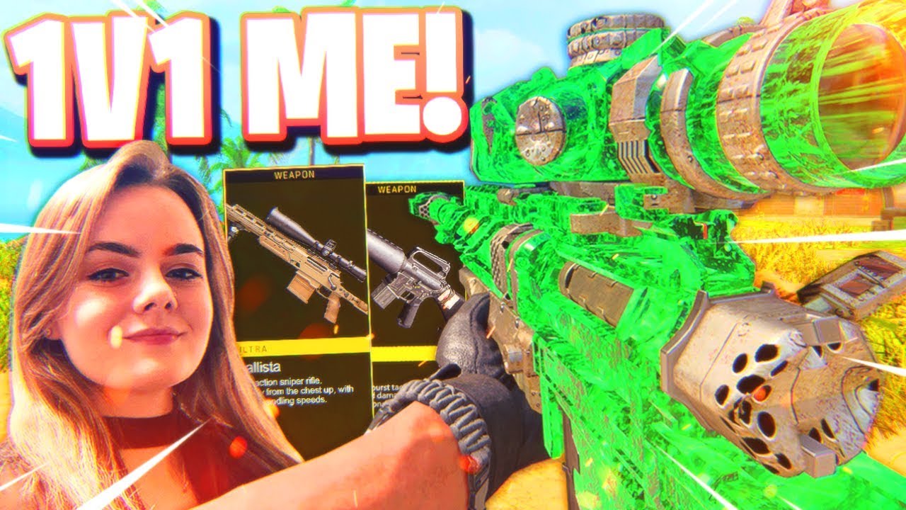 I Challenged the #1 FEMALE SNIPER to a 1v1.. this happened (she's insane)