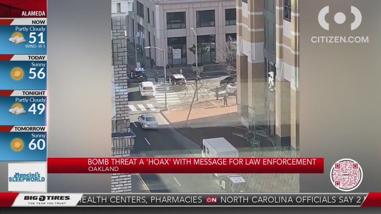 Bomb threat a 'hoax' with message for law enforcement