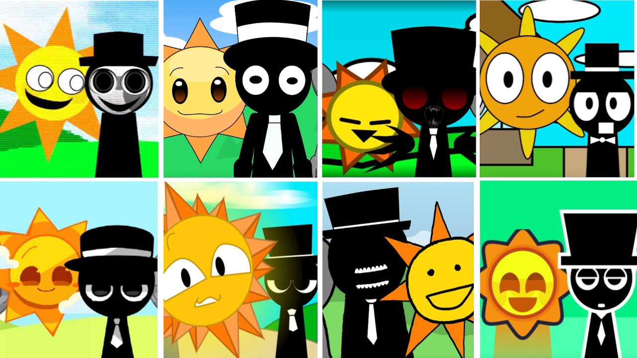 Incredibox - Sprunki but only MR.BLACK HAT and MR.SUN in ALL Different Mods.Episode 18