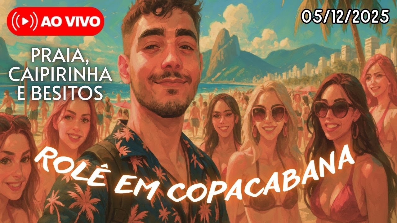 🔴AO VIVO | ROL&Ecirc; RAIZ E DIVERTIDO EM COPA E LAPA📍 Copacabana/Lapa RJ
