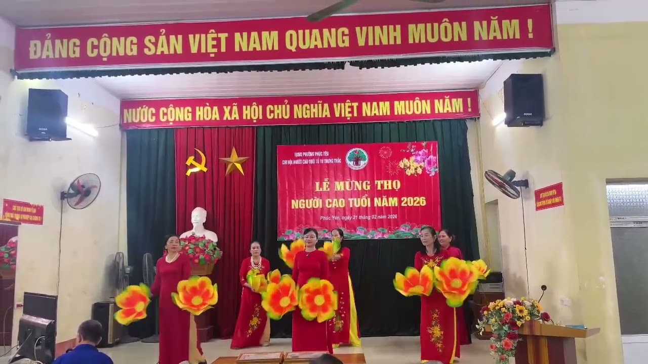 Múa chèo Chúc Thọ Song Thân - Đội văn nghệ Người cao tuổi tổ 10 Trưng Trắc