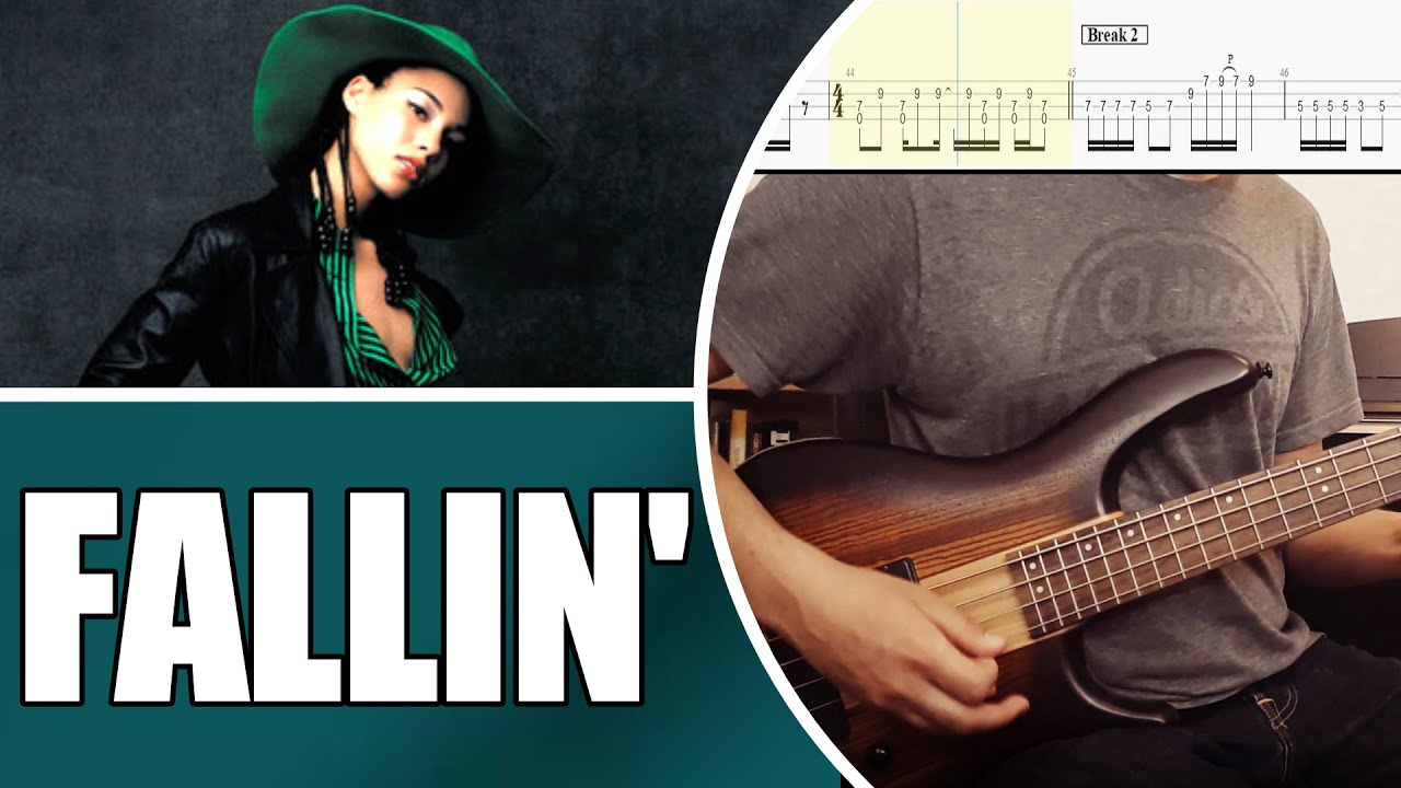 Fallin' - Alicia Keys | Bass cover with tabs #48