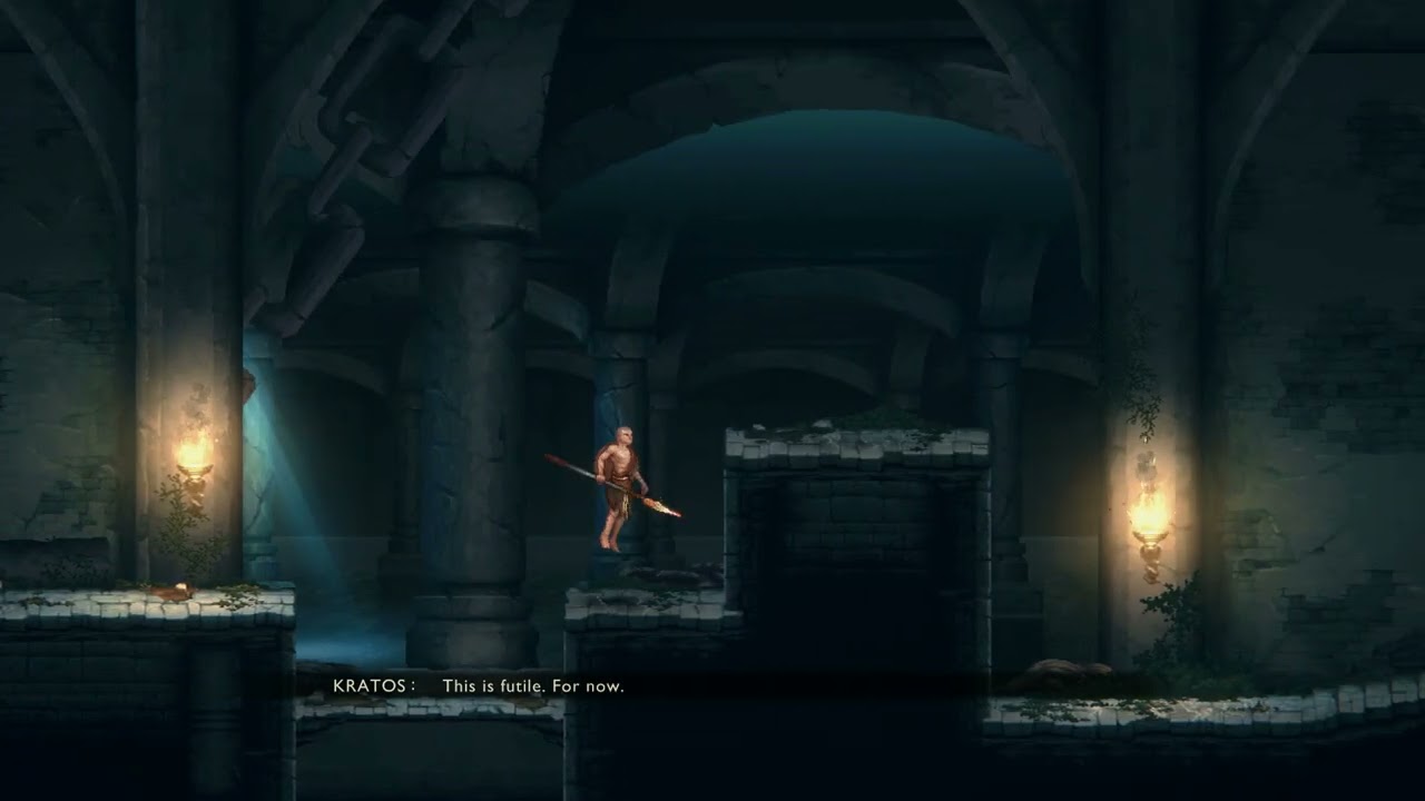 God of War Sons of Sparta - A Lost Lion: Explore Grand Cistern: Calliope & Kratos: Clear Gadfly Nest