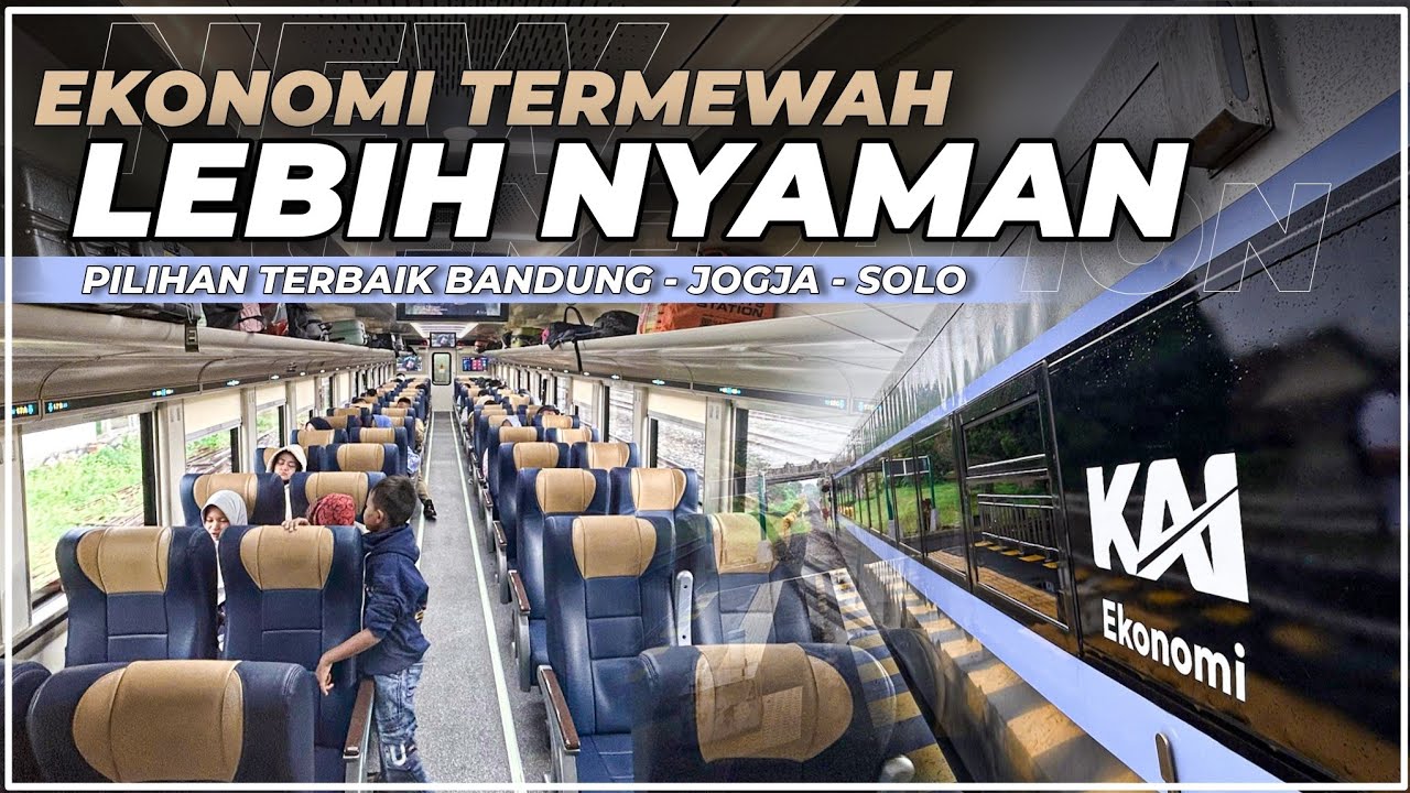 PILIHAN TERBAIK KERETA EKONOMI TERMEWAH MENUJU SOLO😍 Nyobain KA Lodaya New Generation Bandung - Solo