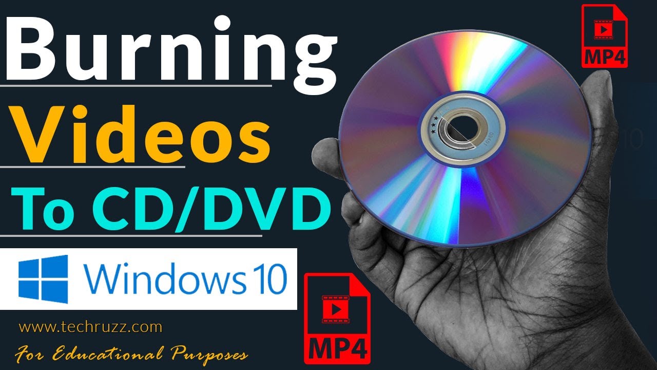 ✅ How to Burn Video Files to CD/DVD in Windows 10 PC | Plays on DVD Players