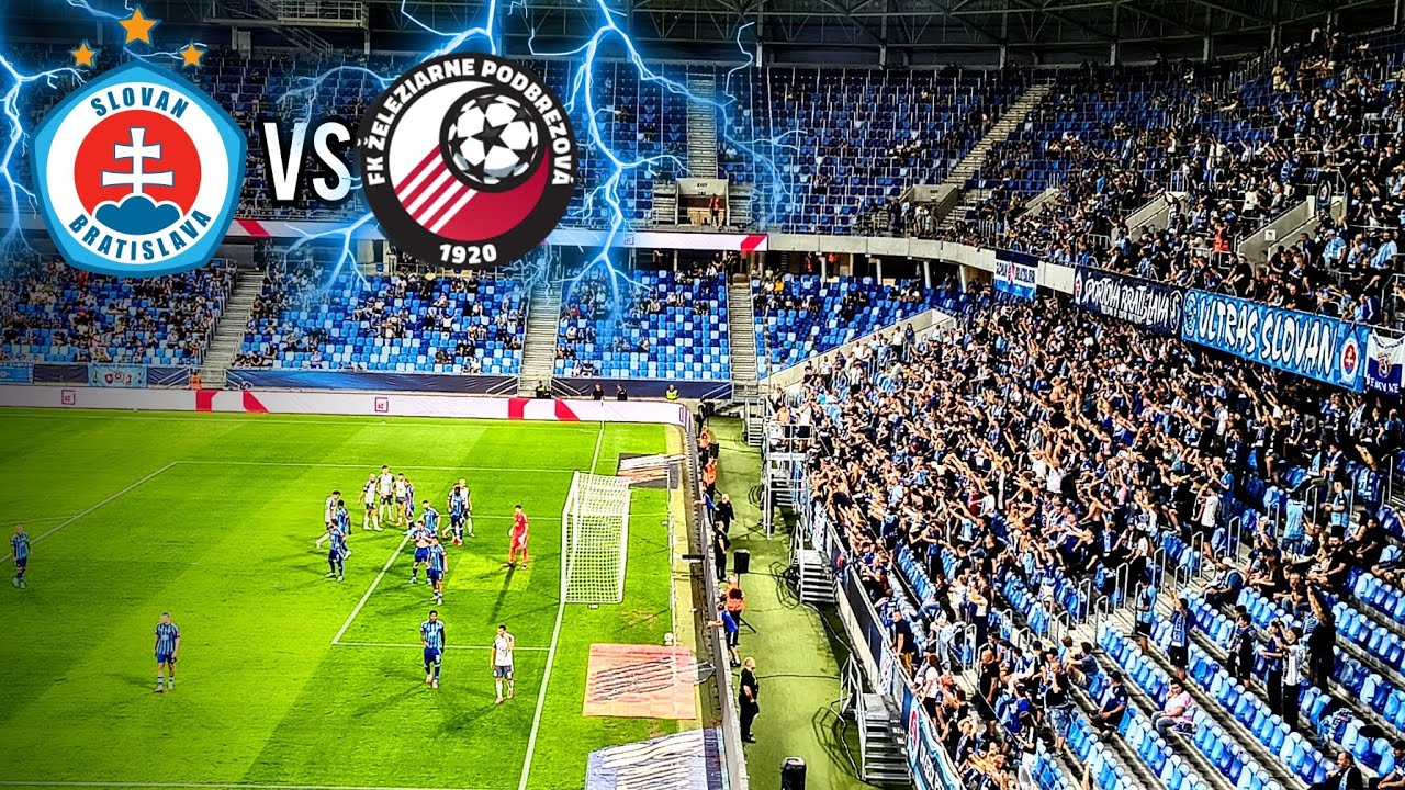 Búrka, Góly, Emócie! Slovan vs Podbrezová - 4:1 pred 6400 fanúšikmi 💙💪🏻⛈️