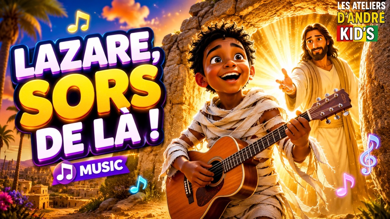 LAZARE, SORS DE LÀ ! 🎶 | Chanson chrétienne enfants | Miracle de Jésus