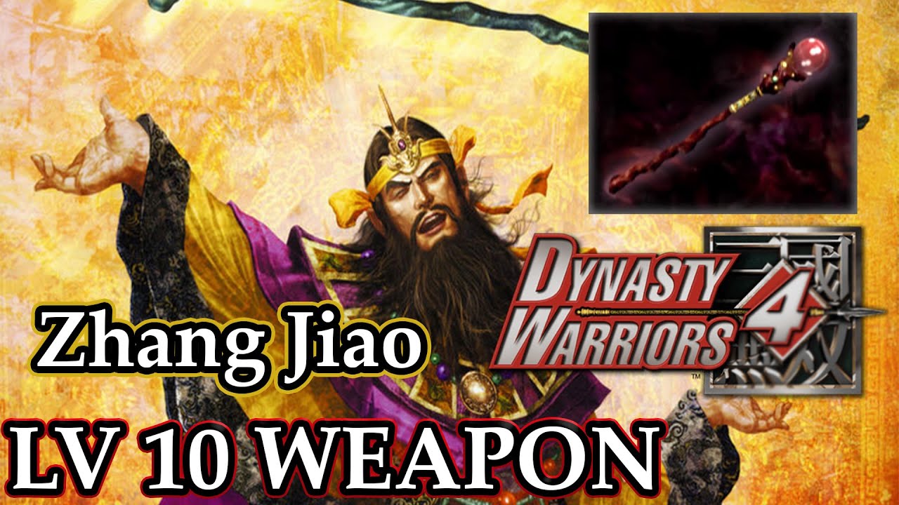 Dynasty Warriors 4 (100%): Zhang Jiao  -  Level 10 Weapon | Volcano Staff |