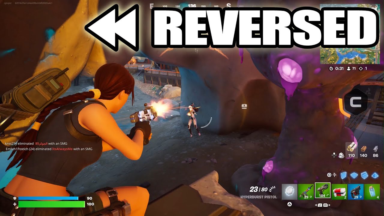 Fortnite: Battle Royale gameplay REVERSED