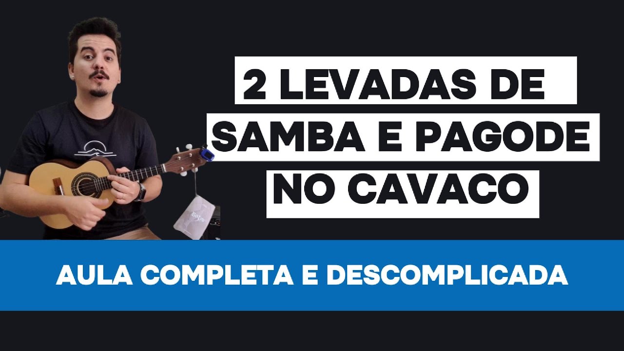 Como fazer 2 "PALHETADAS" de samba e pagode no cavaquinho fáceis ATUALIZADO - Levadas básicas