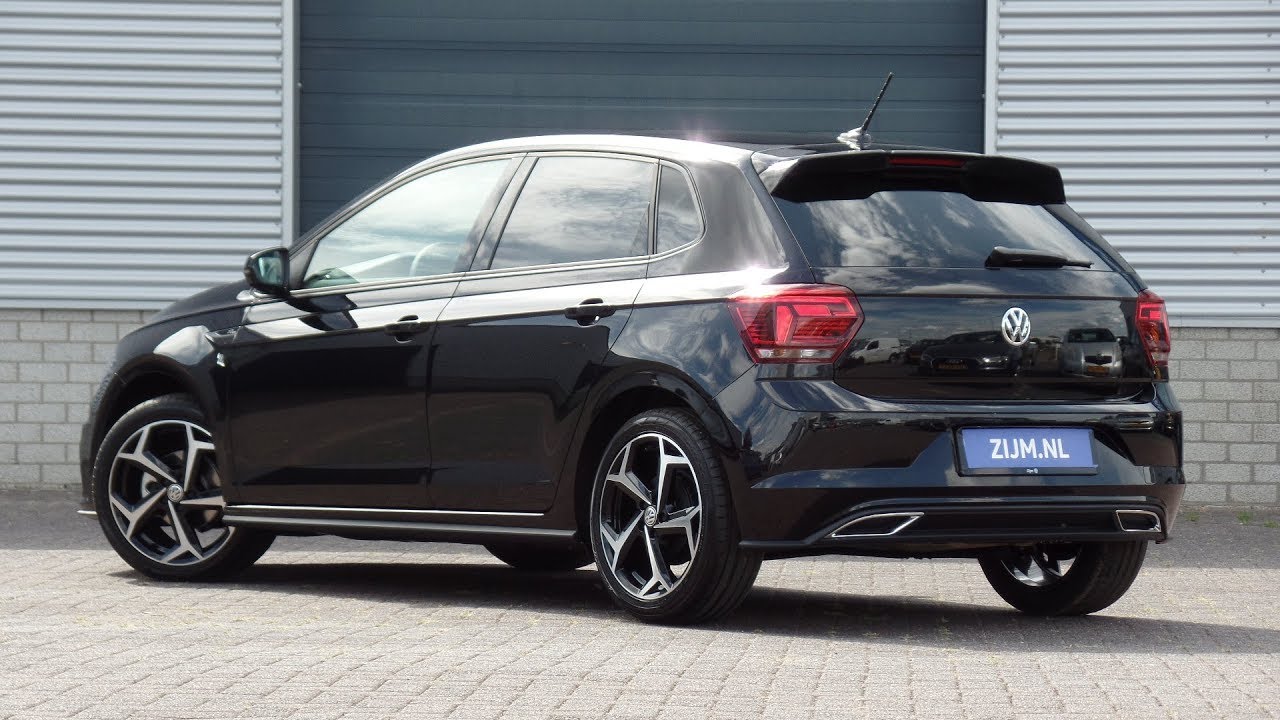 Volkswagen NEW Polo R-line 2018 Deep Black Pearl 17 inch Bonneville Walk around & inside detail