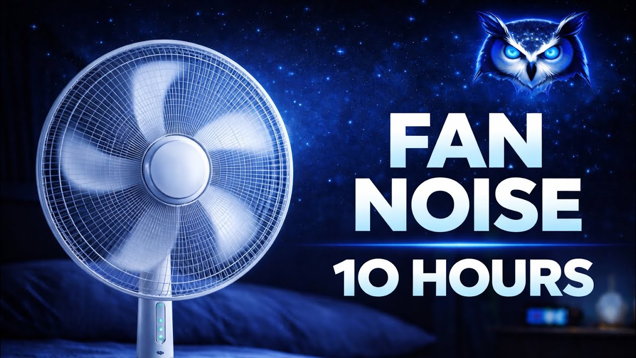 💨 ( 10 HOURS)Pedestal Fan Noise for Sleeping | 10 Hours of Deep White Noise