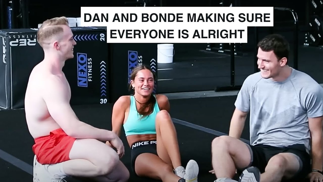 DANIEL BUYESKE AND BONDE JOHNSON MAKING SURE EVERYBODY IS ALRIGHT FOR TWO AND A HALF MINUTES