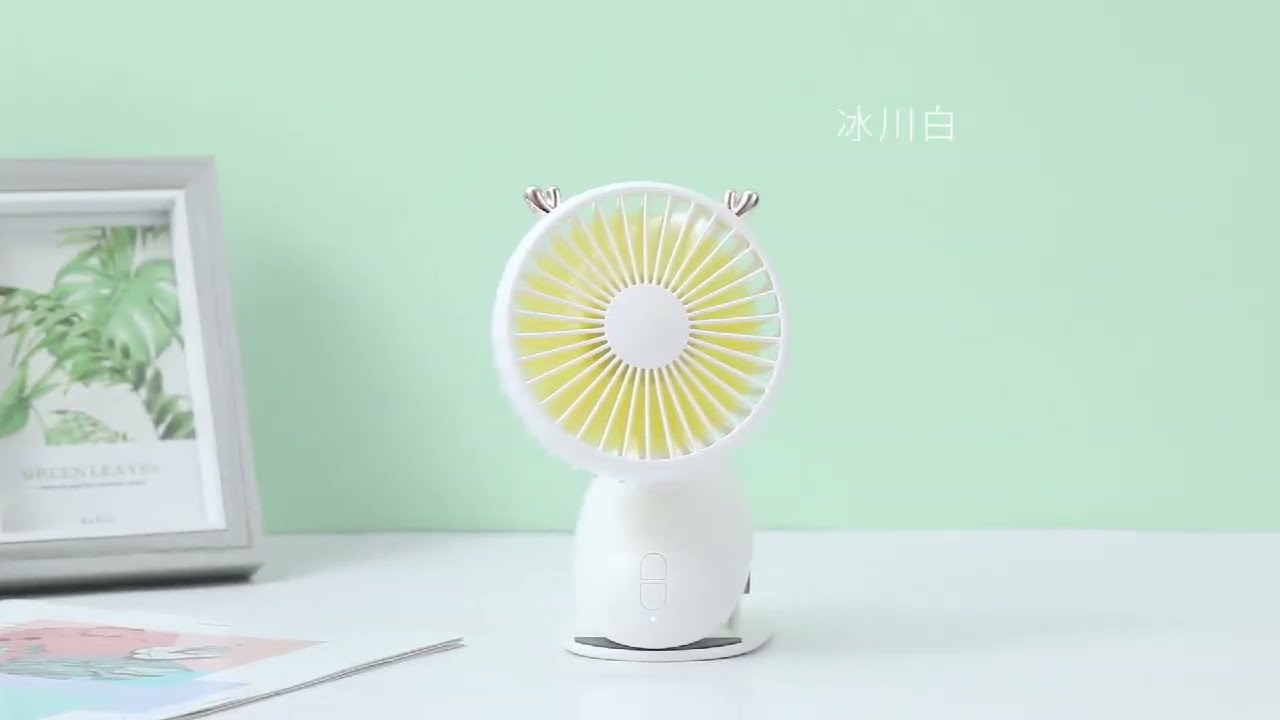 Clip On Personal Electric Fans 2000mAh Handheld Battery Operated