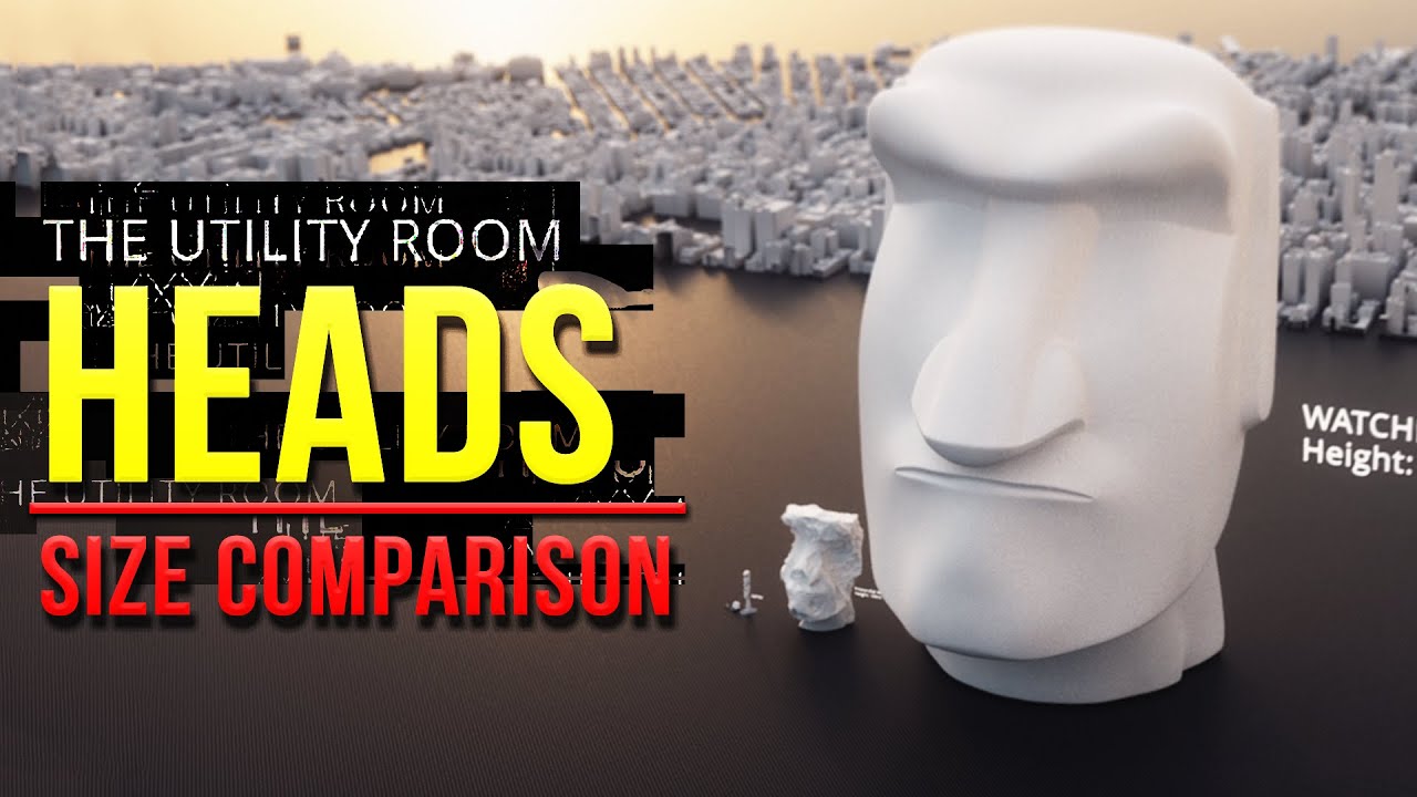 The Utility Room VR - ENTITIES Size COMPARISON I 3D [Real Scale] 🗿