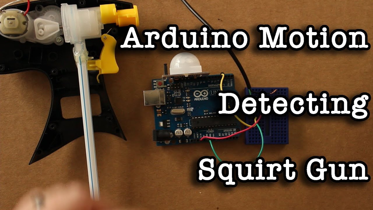 Arduion Motion Detecting Squirt Gun