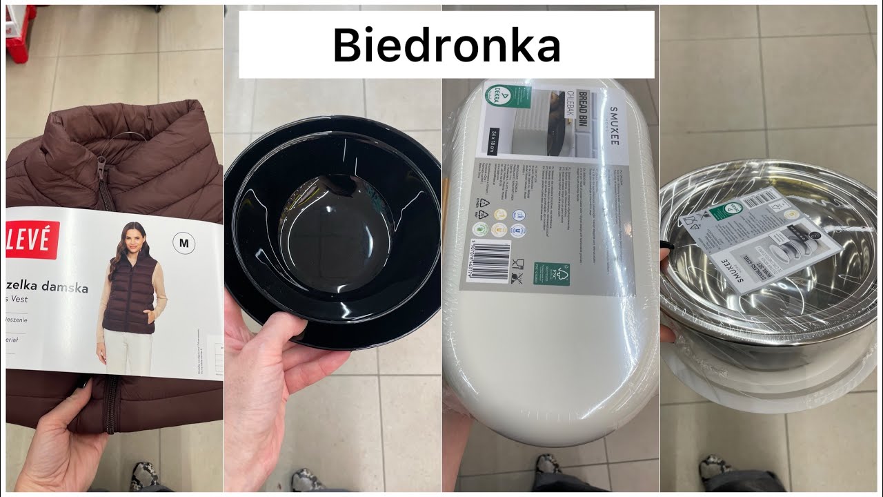 BIEDRONKA talerze CHLEBAKI misy KAMIZELKI akcesoria KUCHENNE NOWA GAZETKA